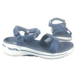Skechers Arch Fit Blue Sport Sandals Size 11 Adjustable Walking Comfort Shoes